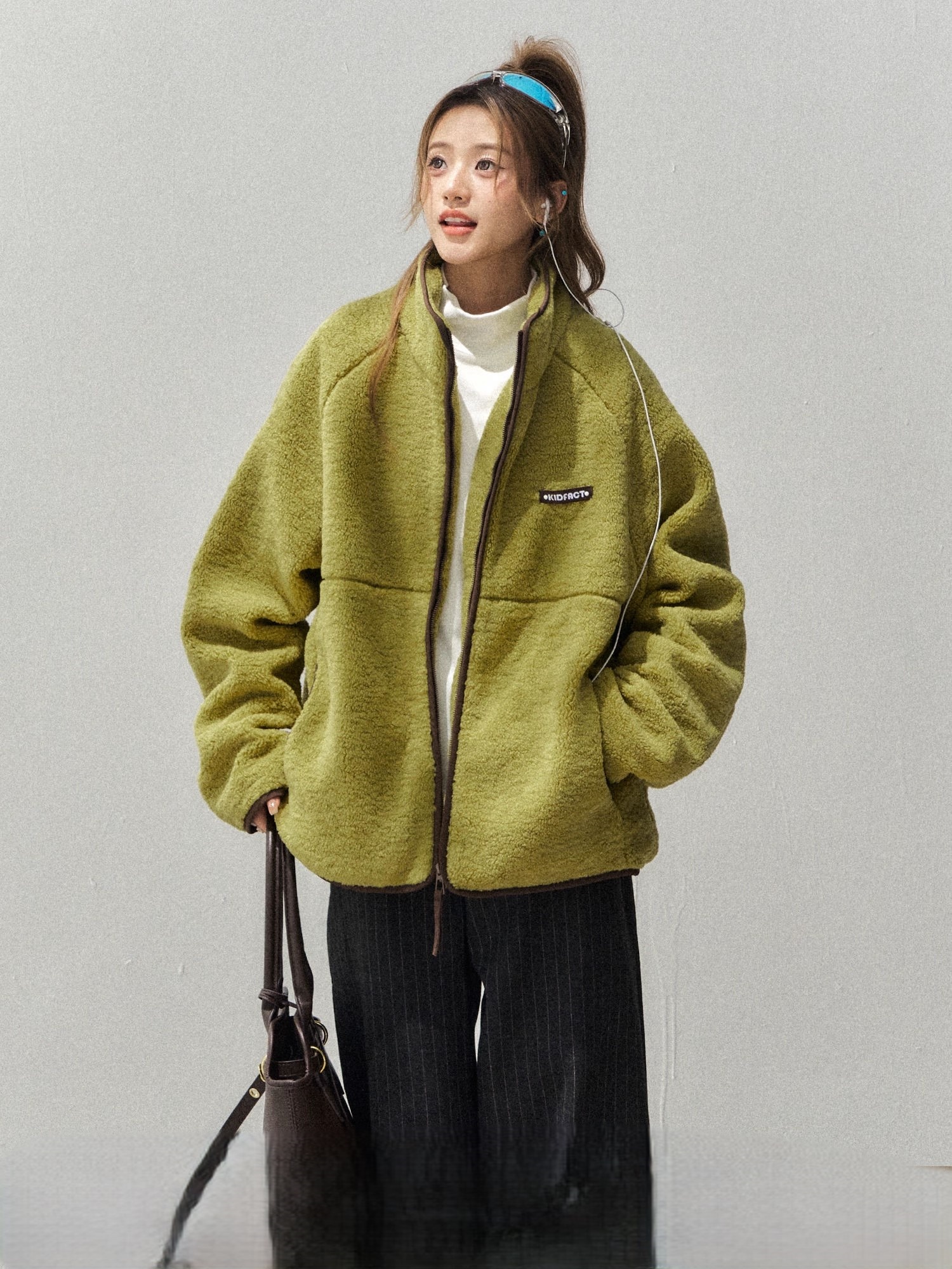 Lamb Wool et Oversized Woman C - Women'S Fashion Utility Jacket avis et prix