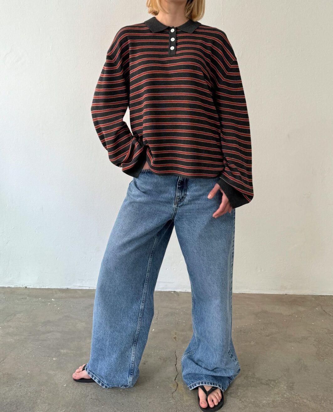 New Fashion Women Striped Coll - Xl Women'S Fashion avis et prix