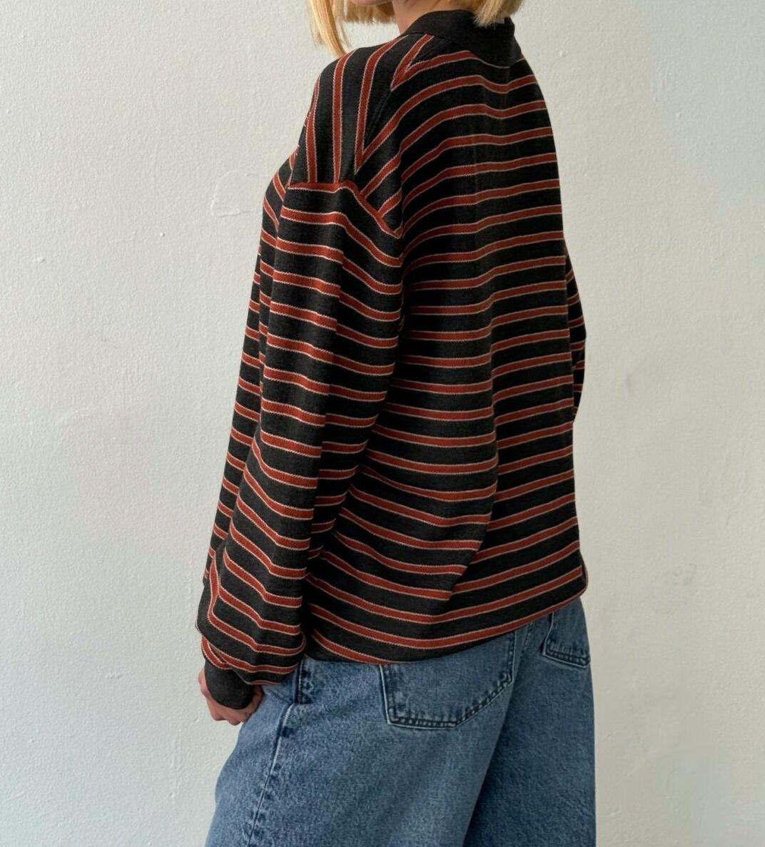New Fashion Women Striped Coll - Xl Women'S Fashion avis et prix