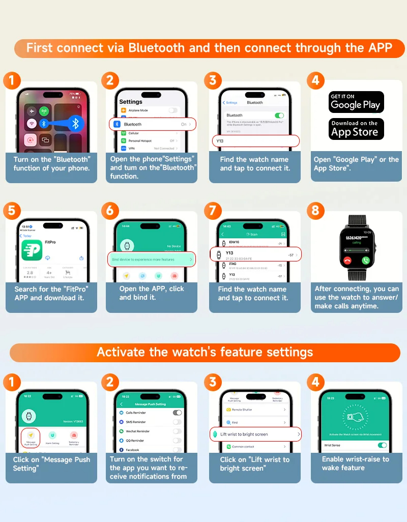 Smart Watch For Android IOS Wa - Women Fashion Zone avis et prix