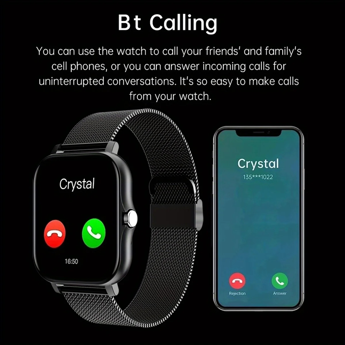 Smart Watch For Android IOS Wa - Women Fashion Zone avis et prix