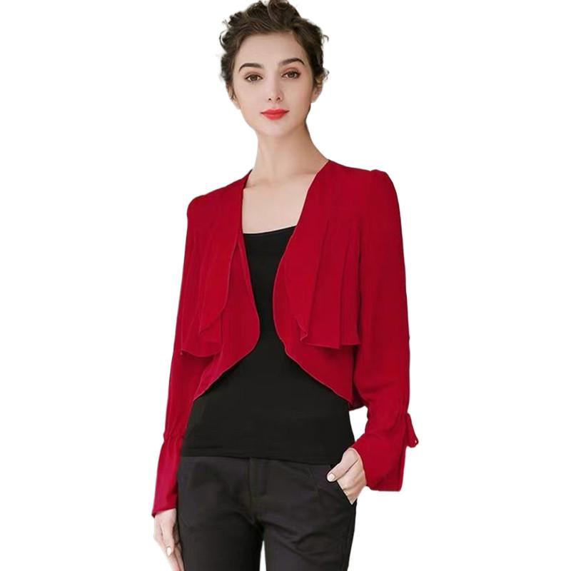 Women Ruffled Sleeve thin chif - Women'S Fashion Kimono avis et prix