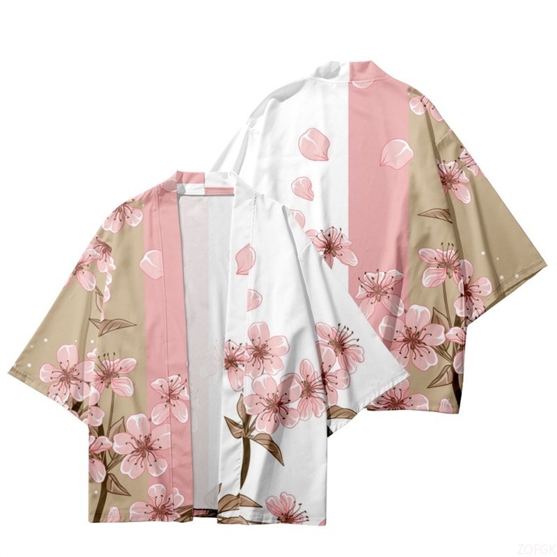 Summer Women Flower Print Kimo - Women'S Fashion Kimono avis et prix