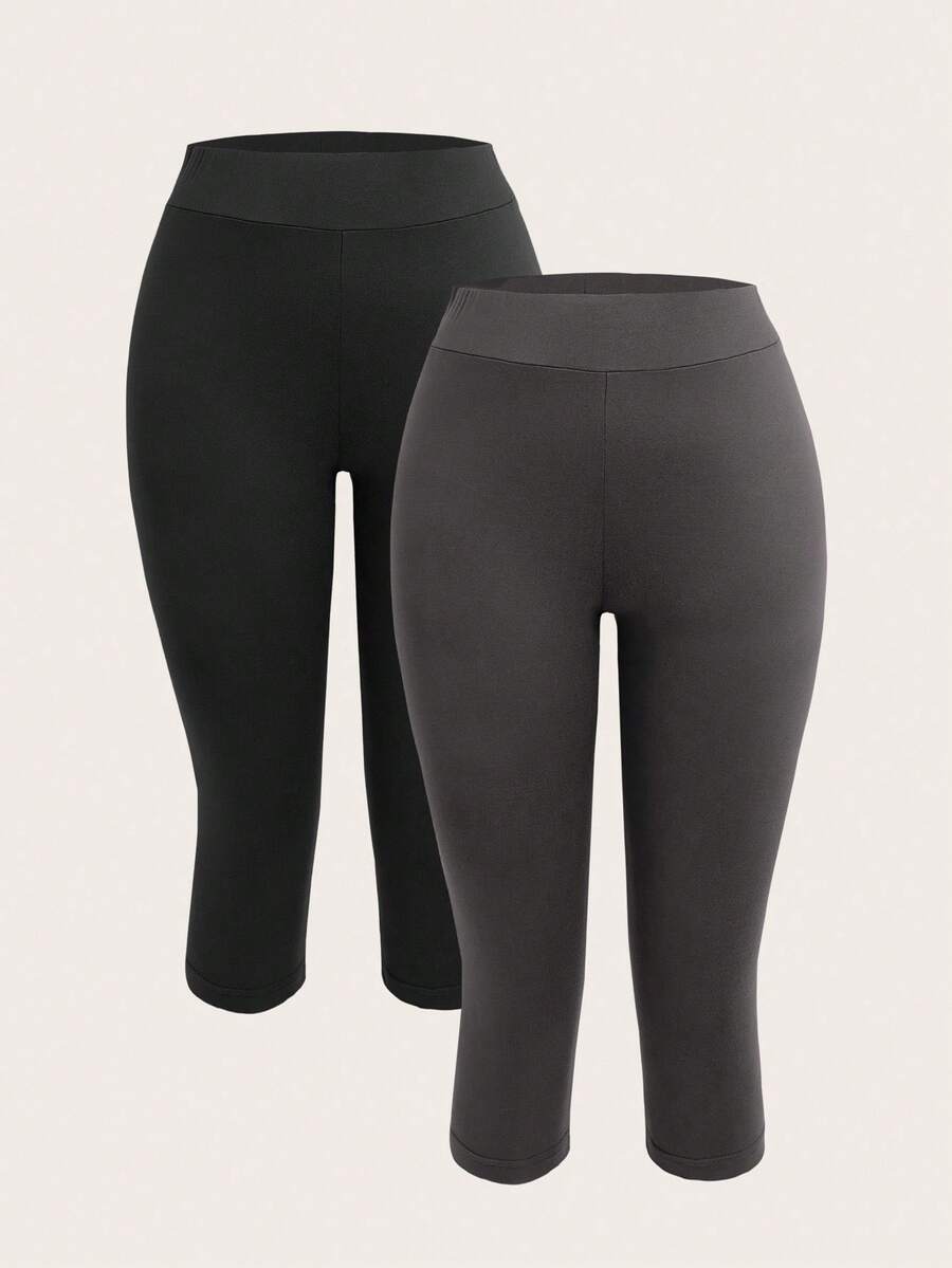 High-Waist Ribbed Capri Leggin - High Waist Leggings avis et prix