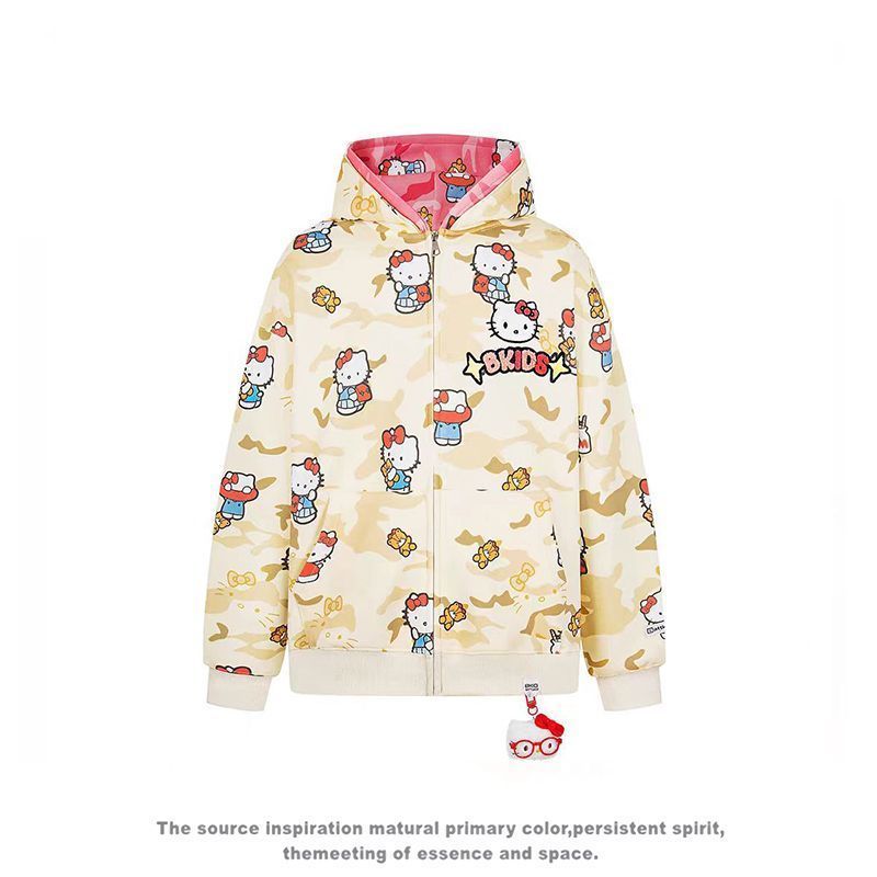 Ins New Hello Kitty Bapes Camo - Women'S Fashion Hoodie avis et prix