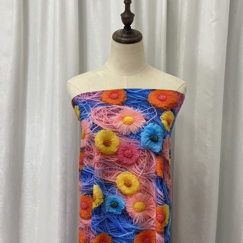 60S Silk Cotton Digital Print  - Women'S Fashion Of The 60S avis et prix