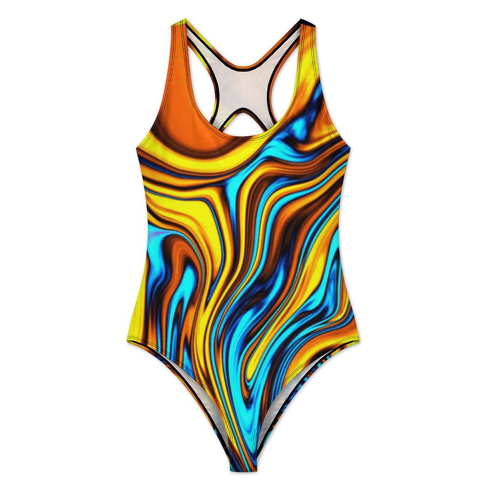 Golden Retro 60s Swimsuit Abst - Women'S Fashion Of The 60S avis et prix