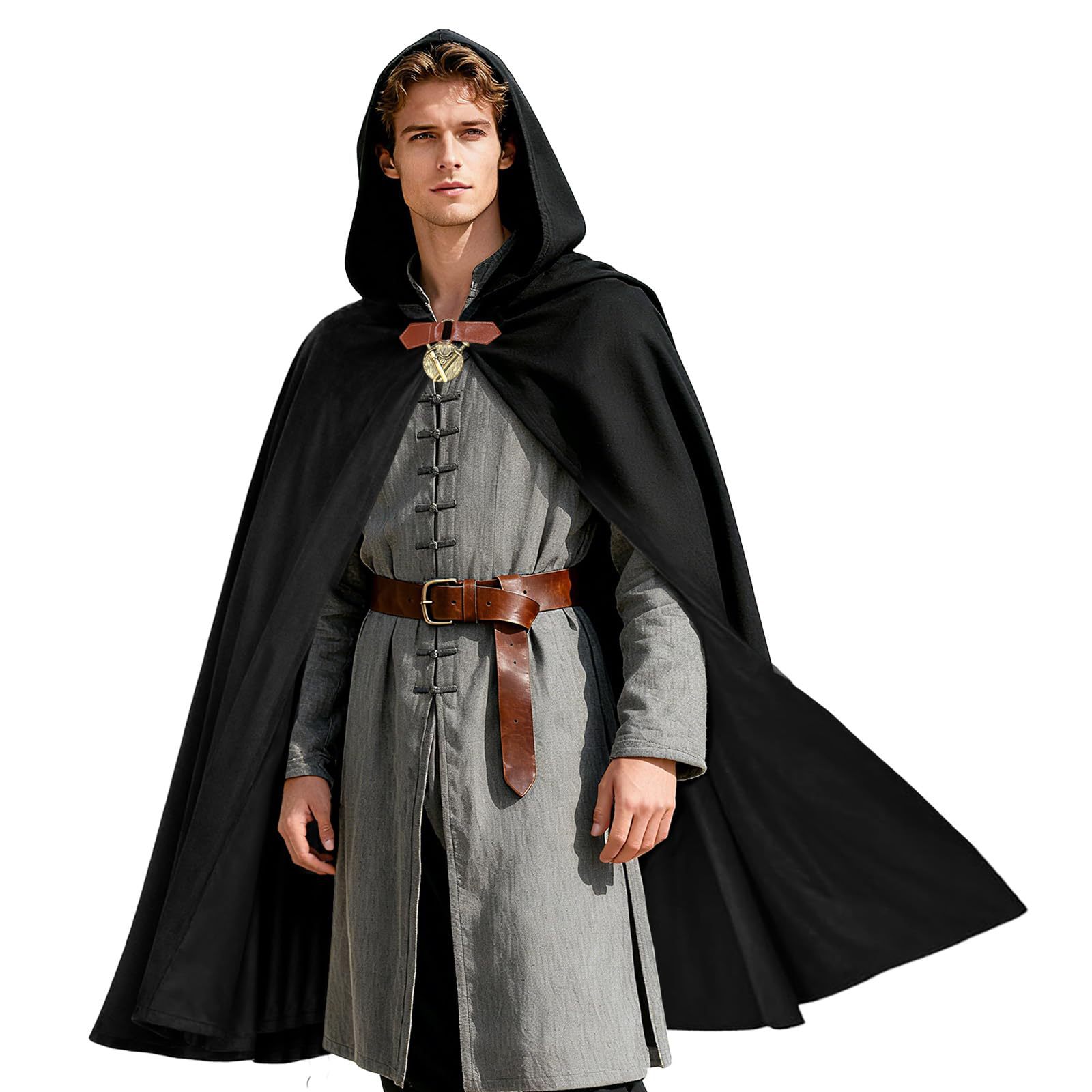 Men's Velvet Hooded Cloak Rena - Women'S Fashion Renaissance Period avis et prix