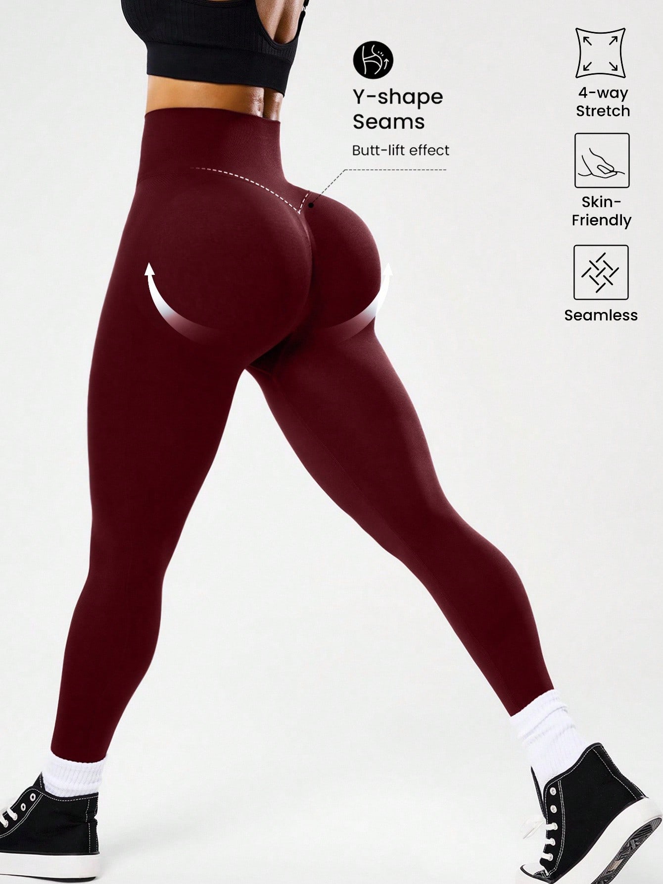 High-waisted seamless yoga leg - High Waist Leggings avis et prix