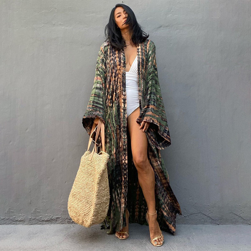 Beach Cover Ups Women Tie Dye  - Women'S Fashion Kimono avis et prix