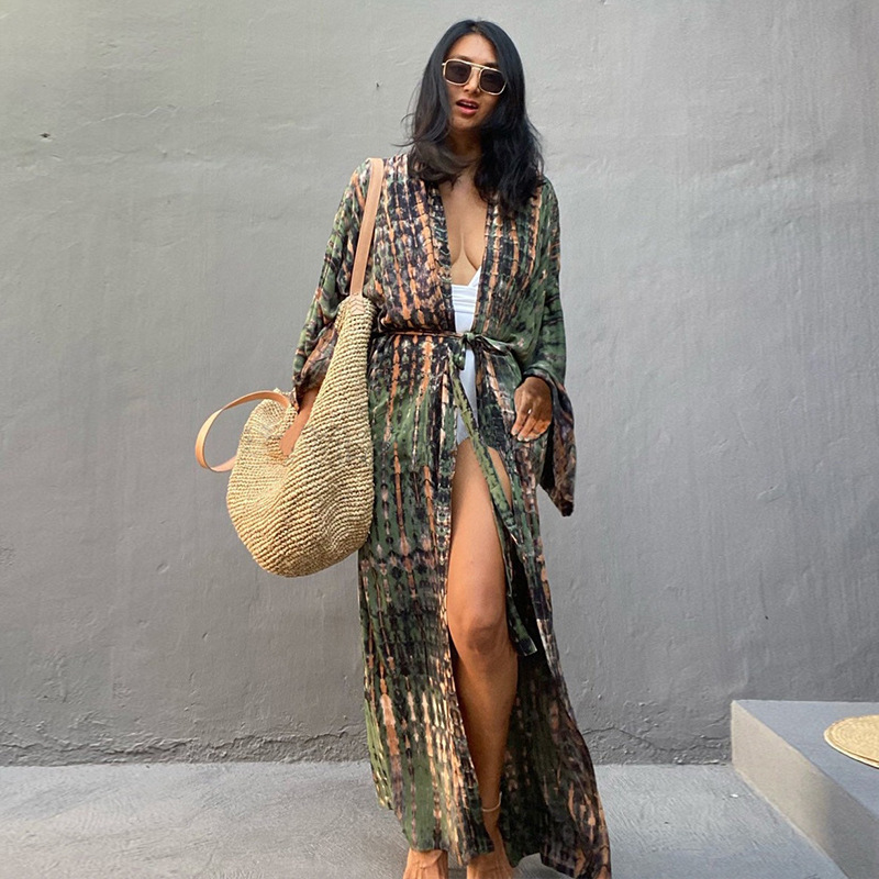 Beach Cover Ups Women Tie Dye  - Women'S Fashion Kimono avis et prix