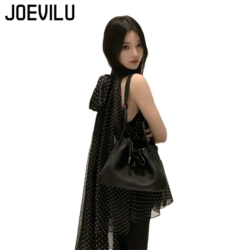 JOEVILU Sleeveless Lace Up Hal - Wrap Blouse Chiffon avis et prix