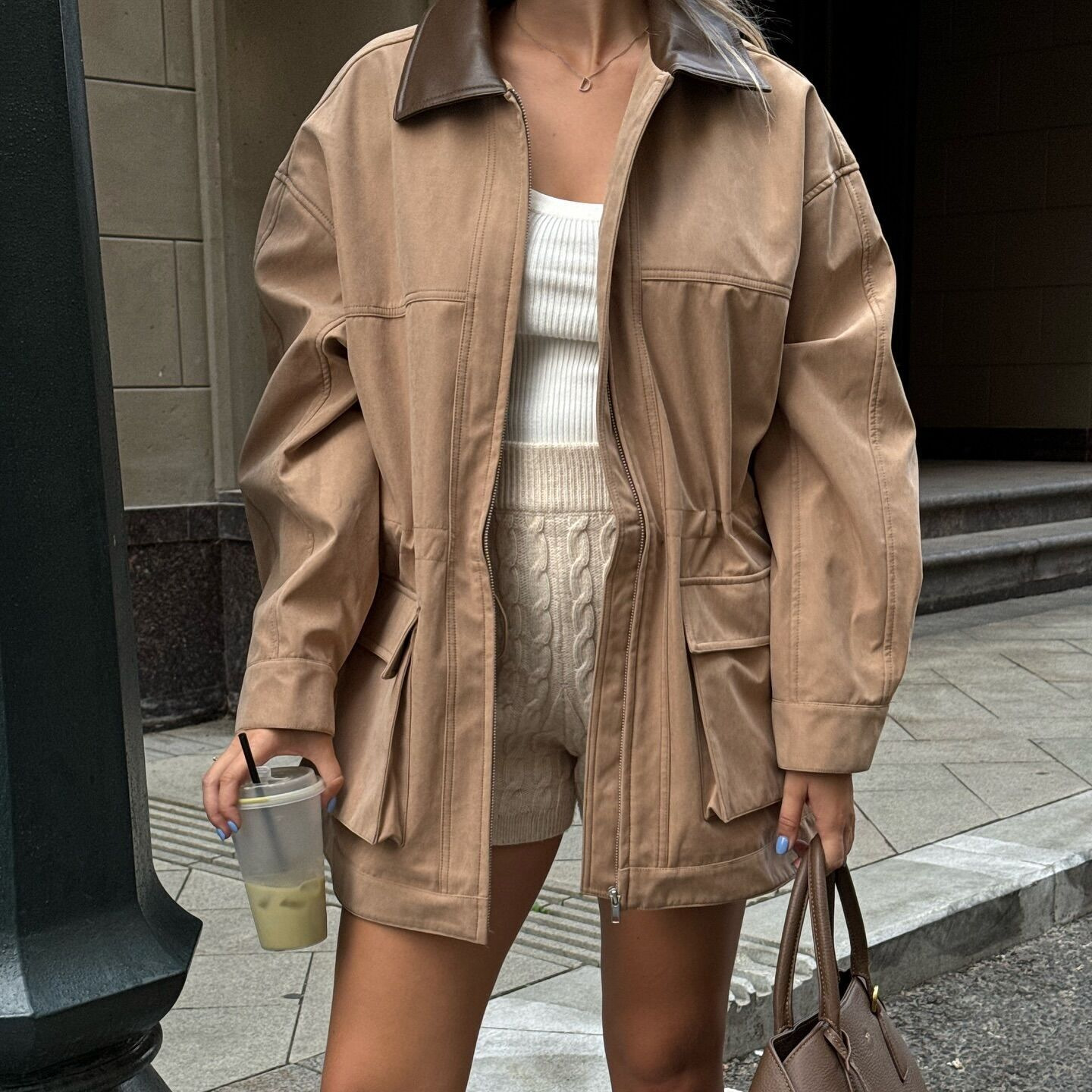 Fashionable Streetwear Trench  - Women'S Fashion Utility Jacket avis et prix