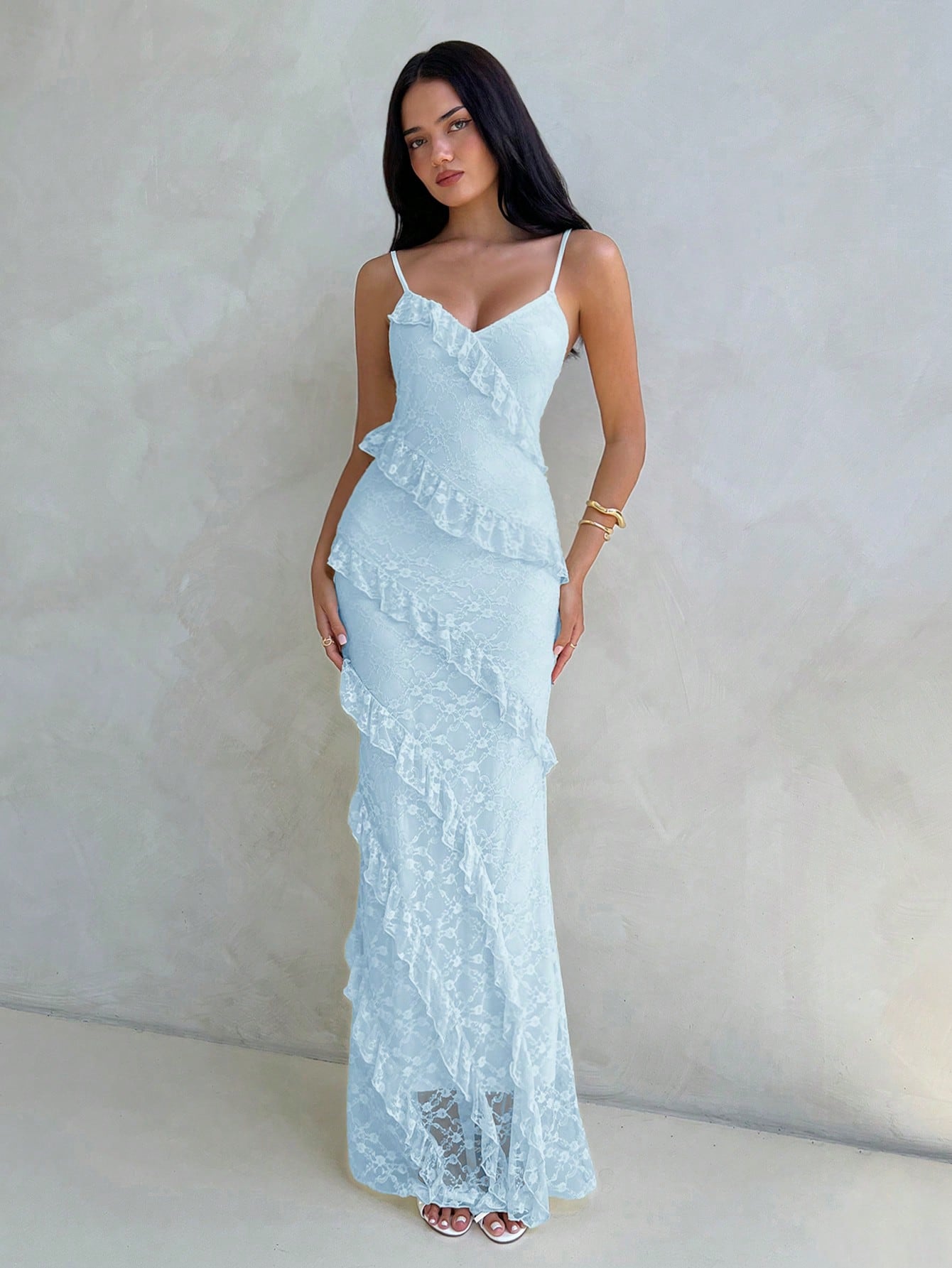 Women Solid Color Lace Ruffle  - Women Fashion Necklace avis et prix